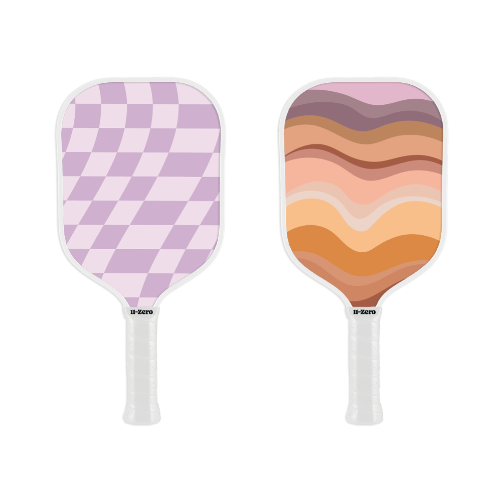 Purple Checker/Desert | Two Paddle Set